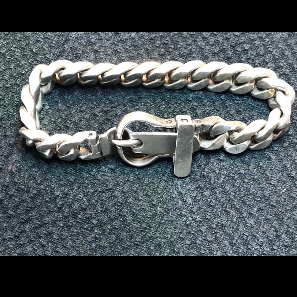 Sterling silver buckle style clasp size 8 or 9
